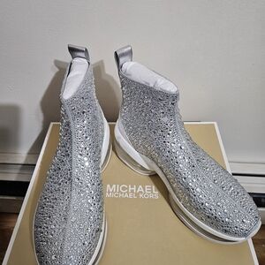 New Michael Kors Silver Women's Shoes